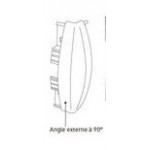 Angle externe 90°
